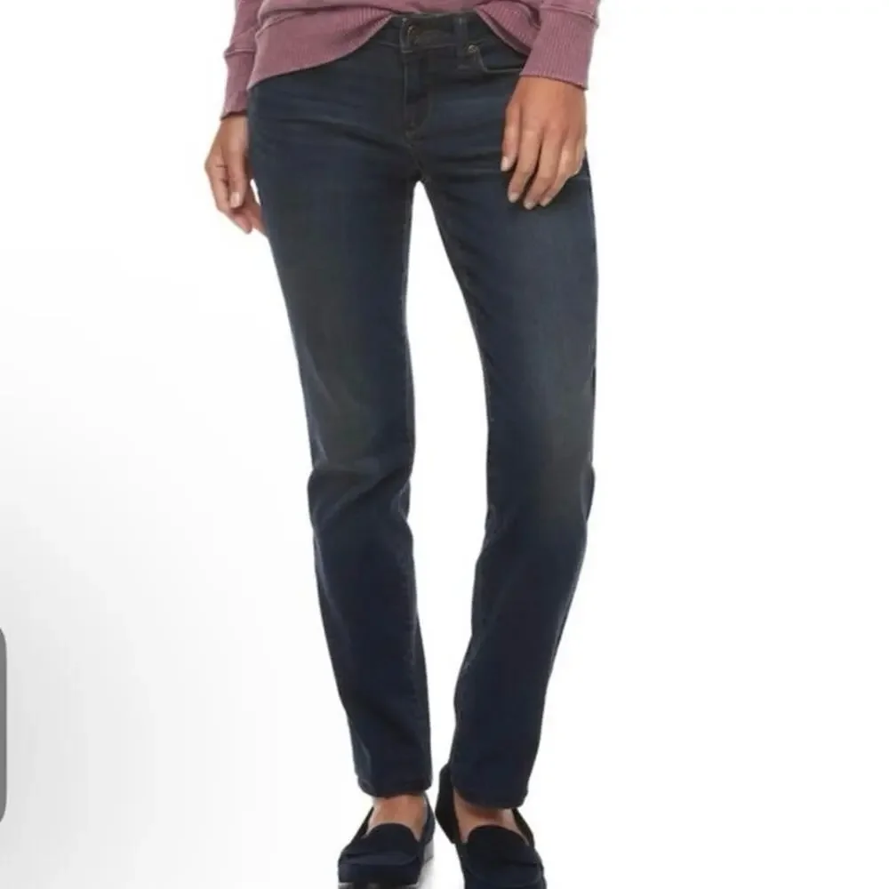 Z DRAFT - Sonoma Life & Style Black Slim Straight Jeans Size 16W - Picture 11 of 14